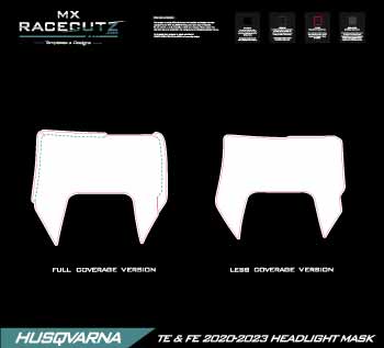 HUSQVARNA TE & FE 2020-2023 HEADLIGHT MASK TEMPLATE