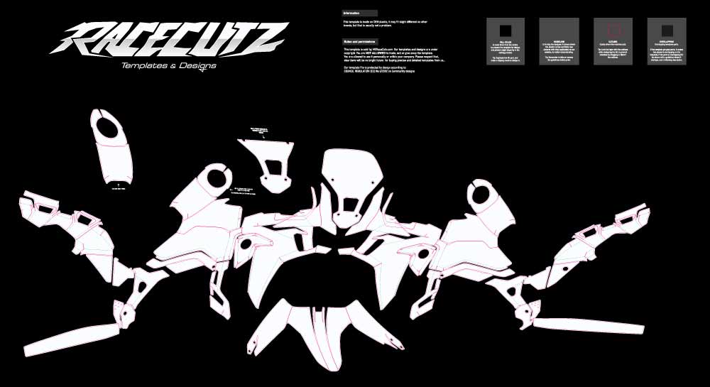 HONDA CRF 1000L AFRICA TWIN 2015-2019 TEMPLATE