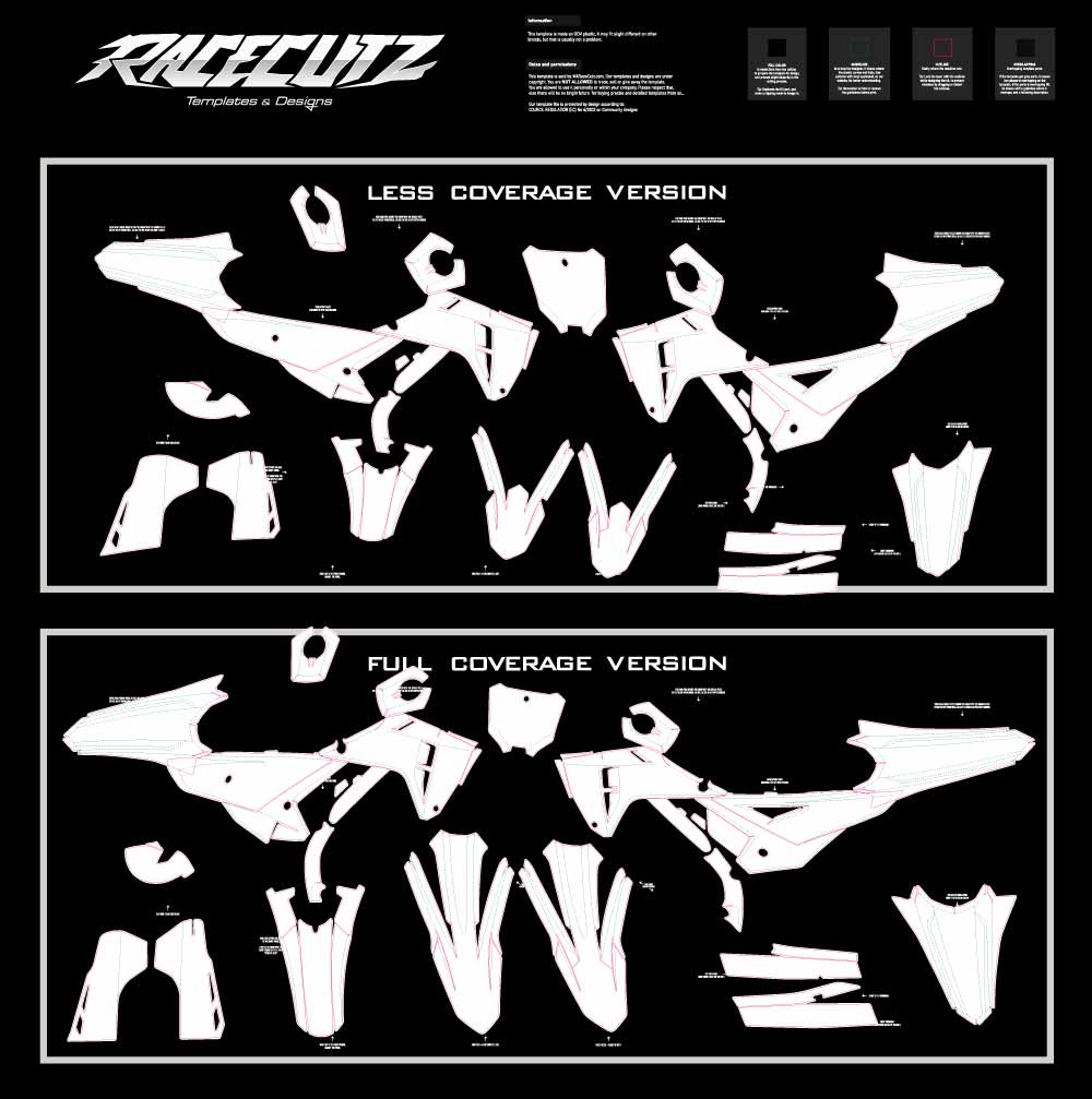 HONDA CRF 250 & 450 2025-2026 TEMPLATE