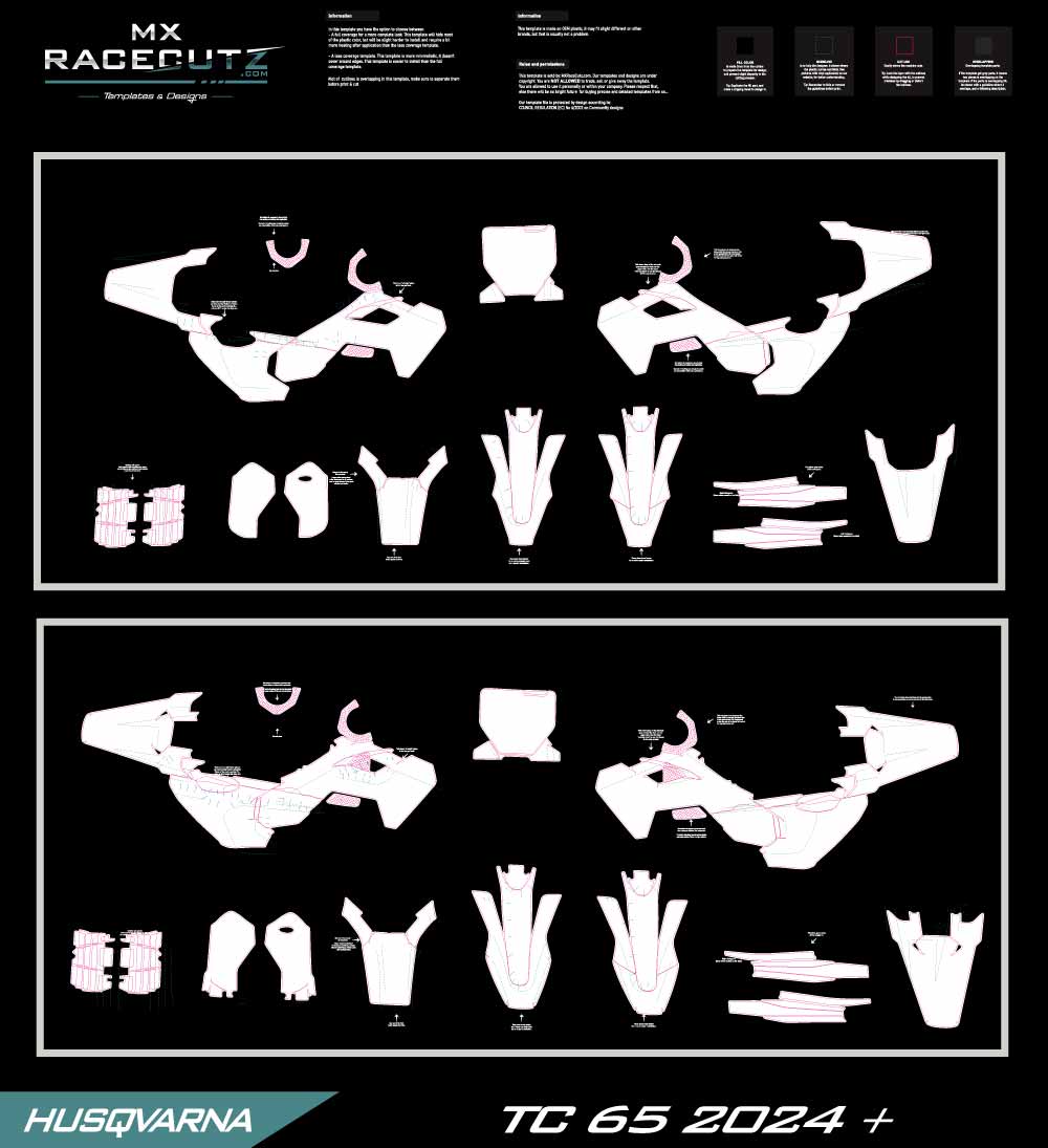 HUSQVARNA TC 65 2024-2026 TEMPLATE