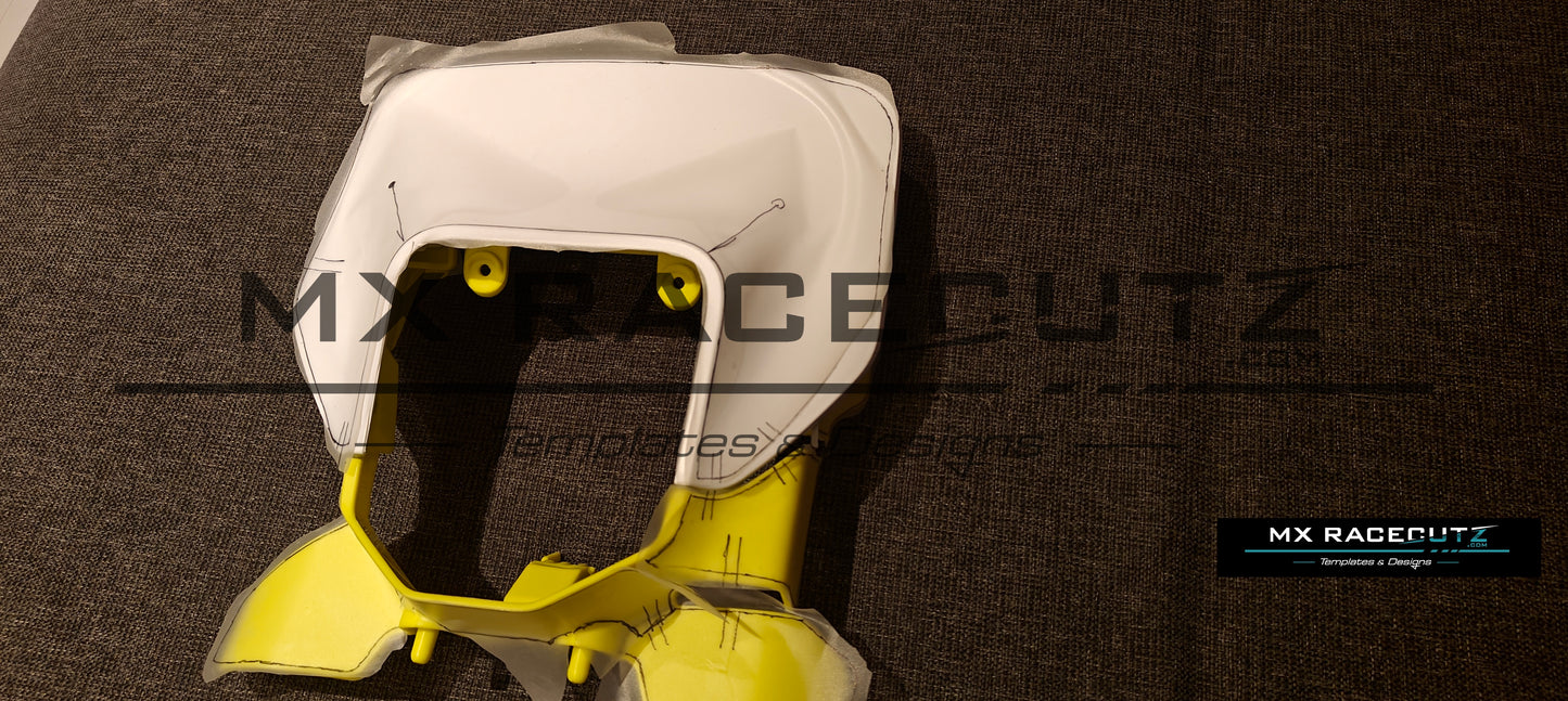 HUSQVARNA TE & FE 2024-2026 HEADLIGHT MASK TEMPLATE