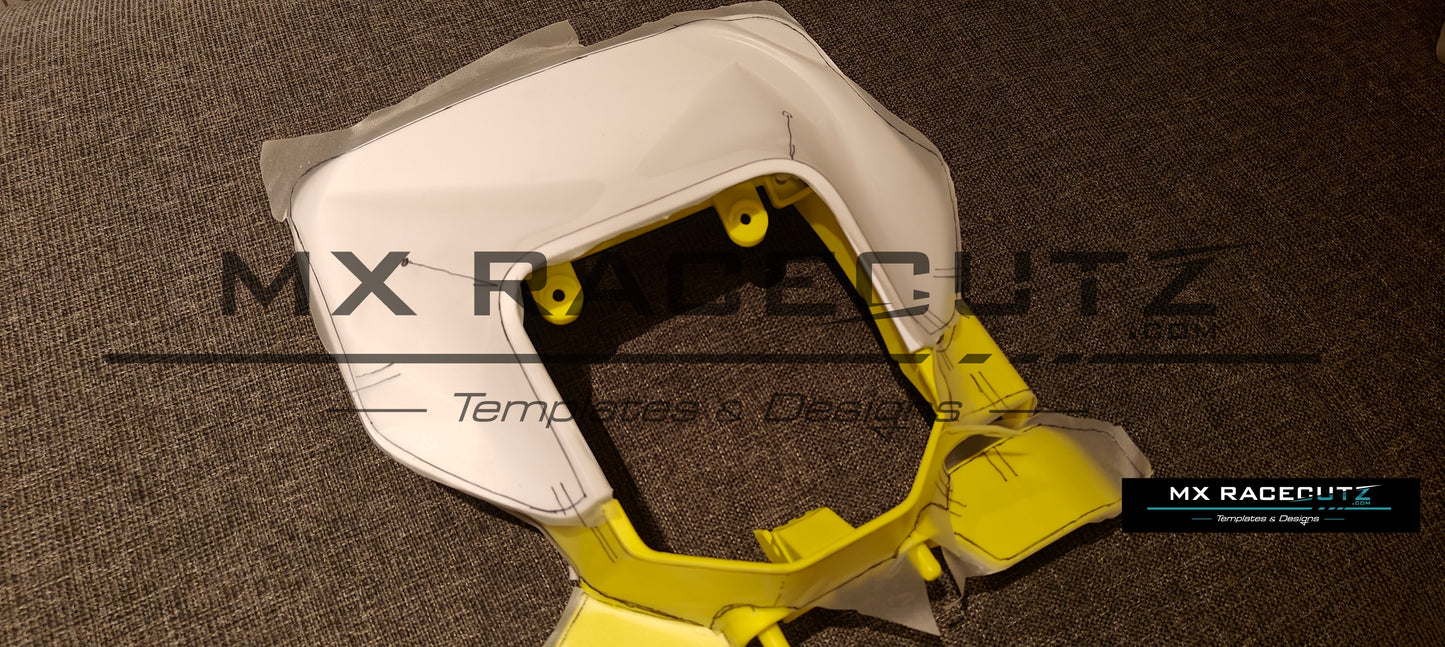 HUSQVARNA TE & FE 2024-2026 HEADLIGHT MASK TEMPLATE