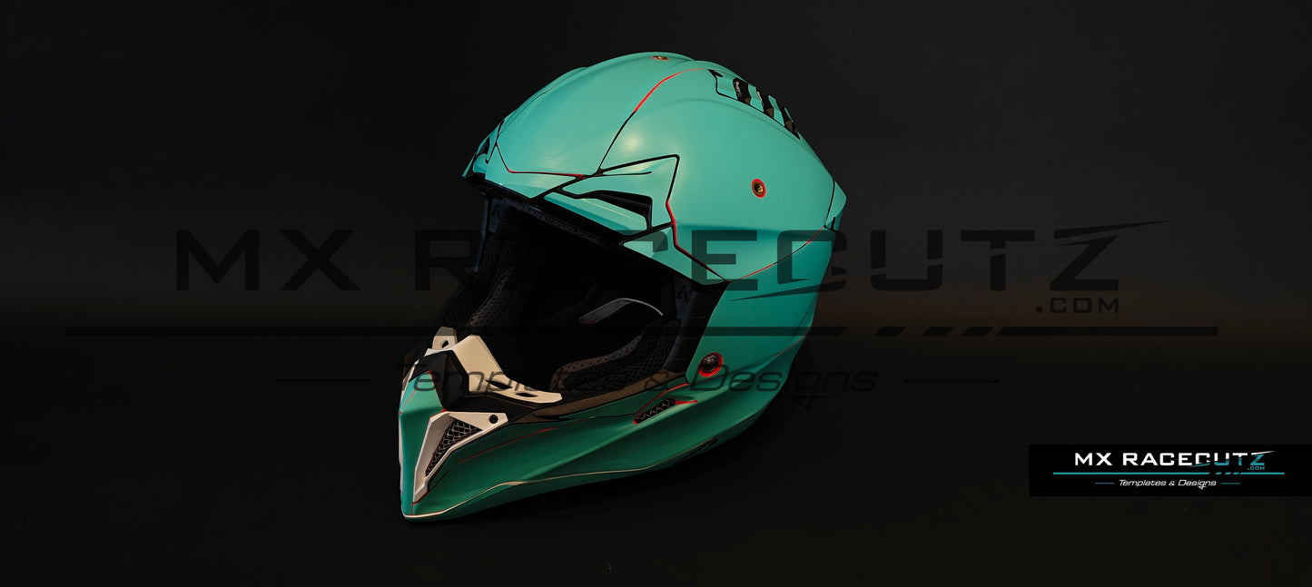 AIROH AVIATOR 3 - SIZE LARGE TEMPLATE
