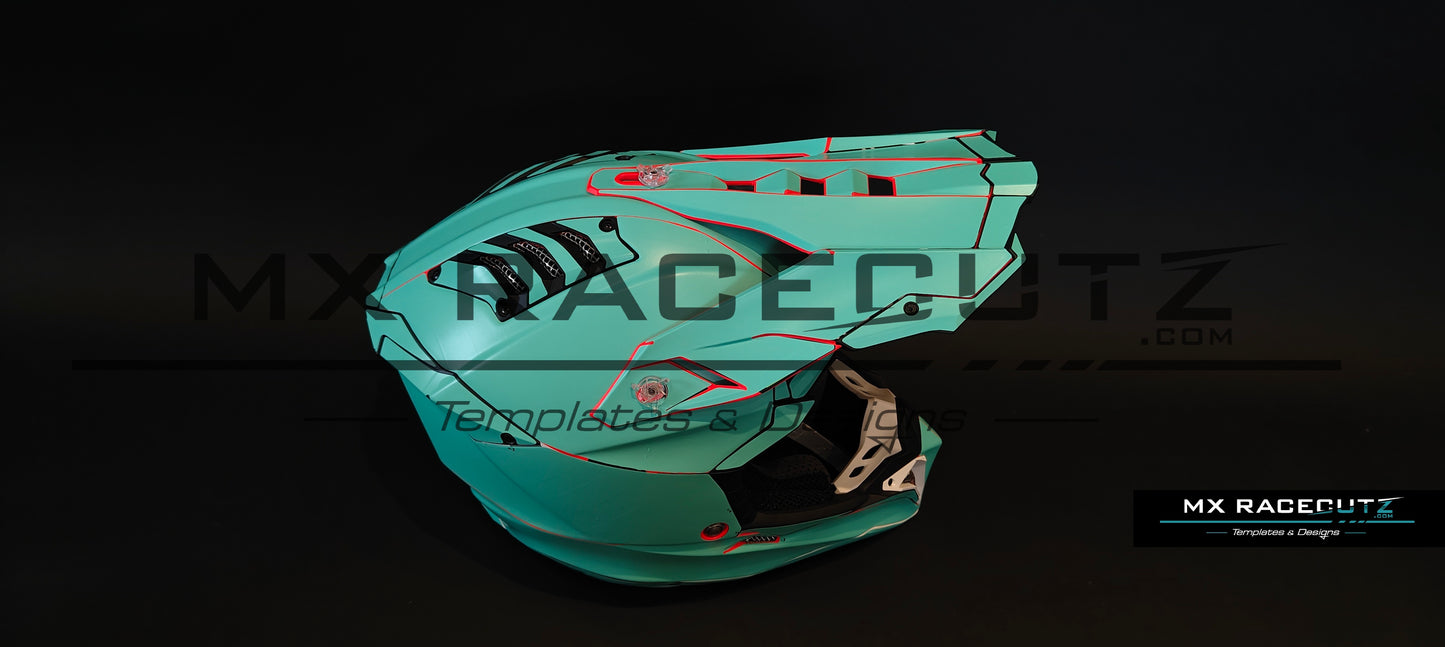 AIROH AVIATOR 3 - SIZE LARGE TEMPLATE