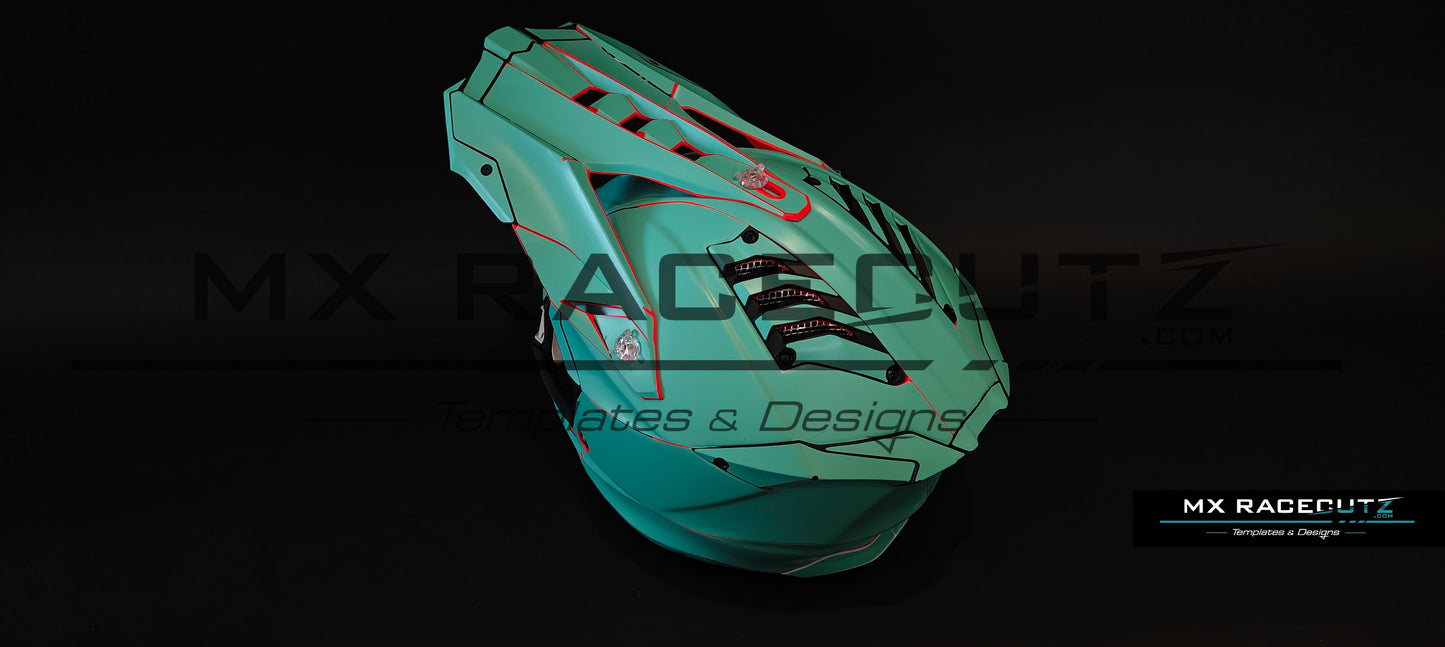 AIROH AVIATOR 3 - SIZE LARGE TEMPLATE