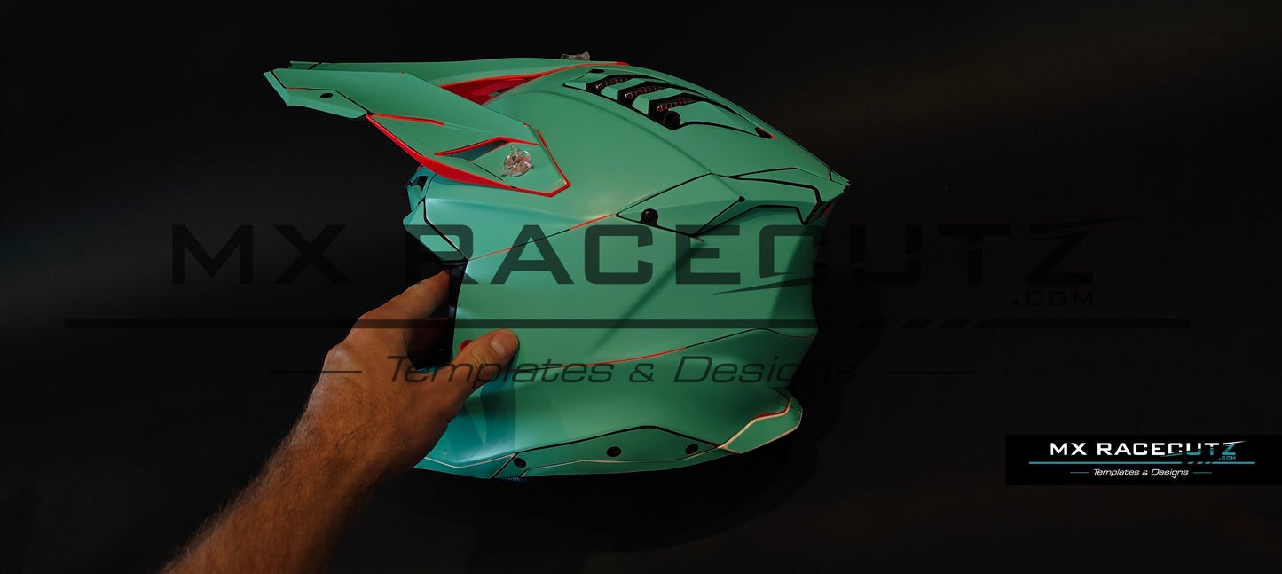 AIROH AVIATOR 3 - SIZE LARGE TEMPLATE