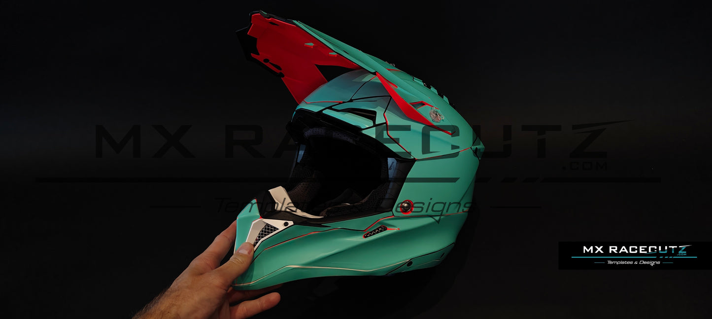 AIROH AVIATOR 3 - SIZE LARGE TEMPLATE