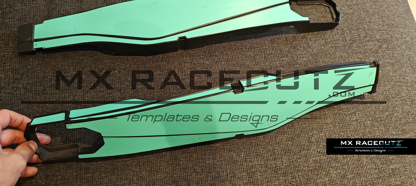 KTM SX-SXF 2019-2022 POLISPORT SWINGARM GUARDS TEMPLATE