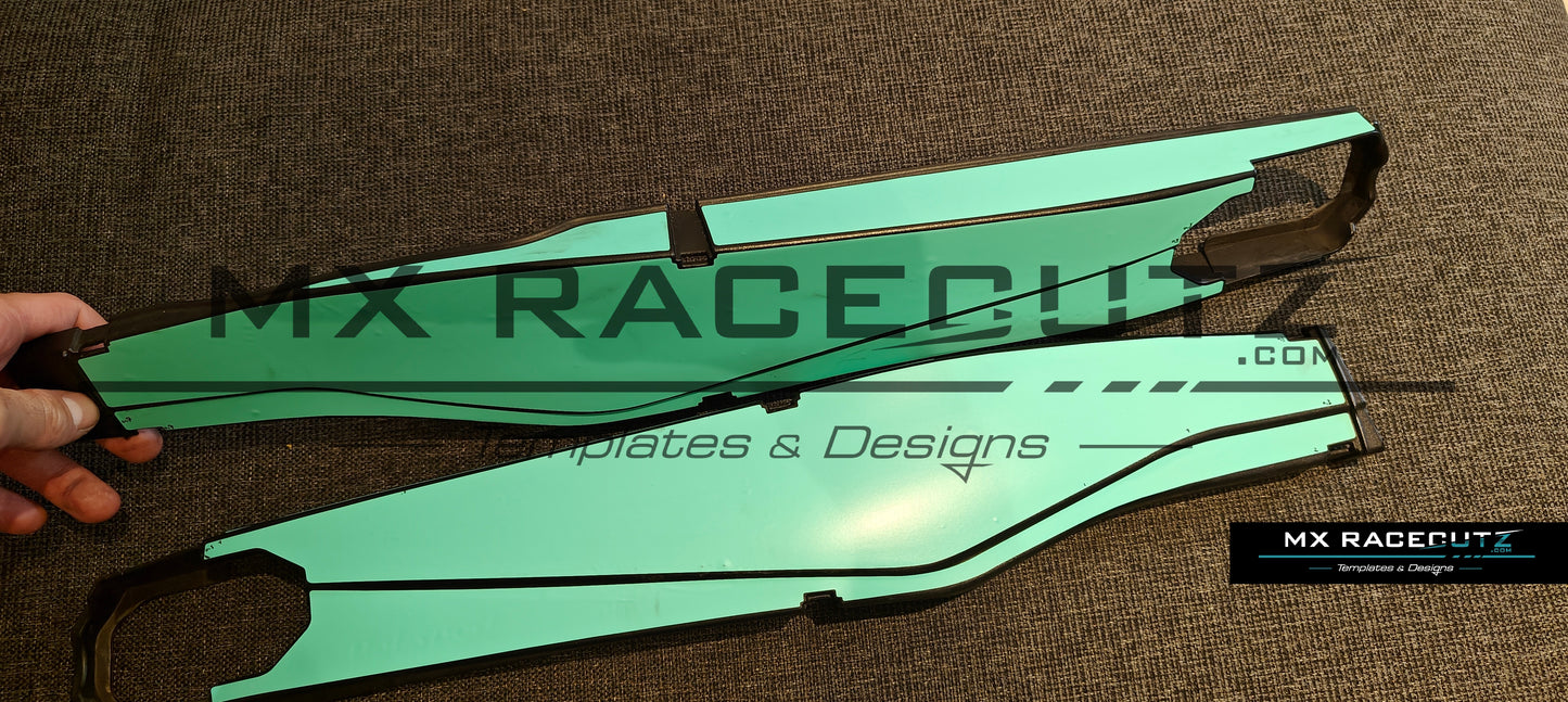 KTM SX-SXF 2019-2022 POLISPORT SWINGARM GUARDS TEMPLATE