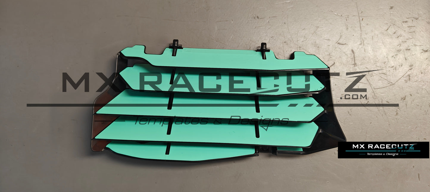 KAWASAKI KX 250 2026 & 450 2024-2026 RADIATOR GUARDS TEMPLATE