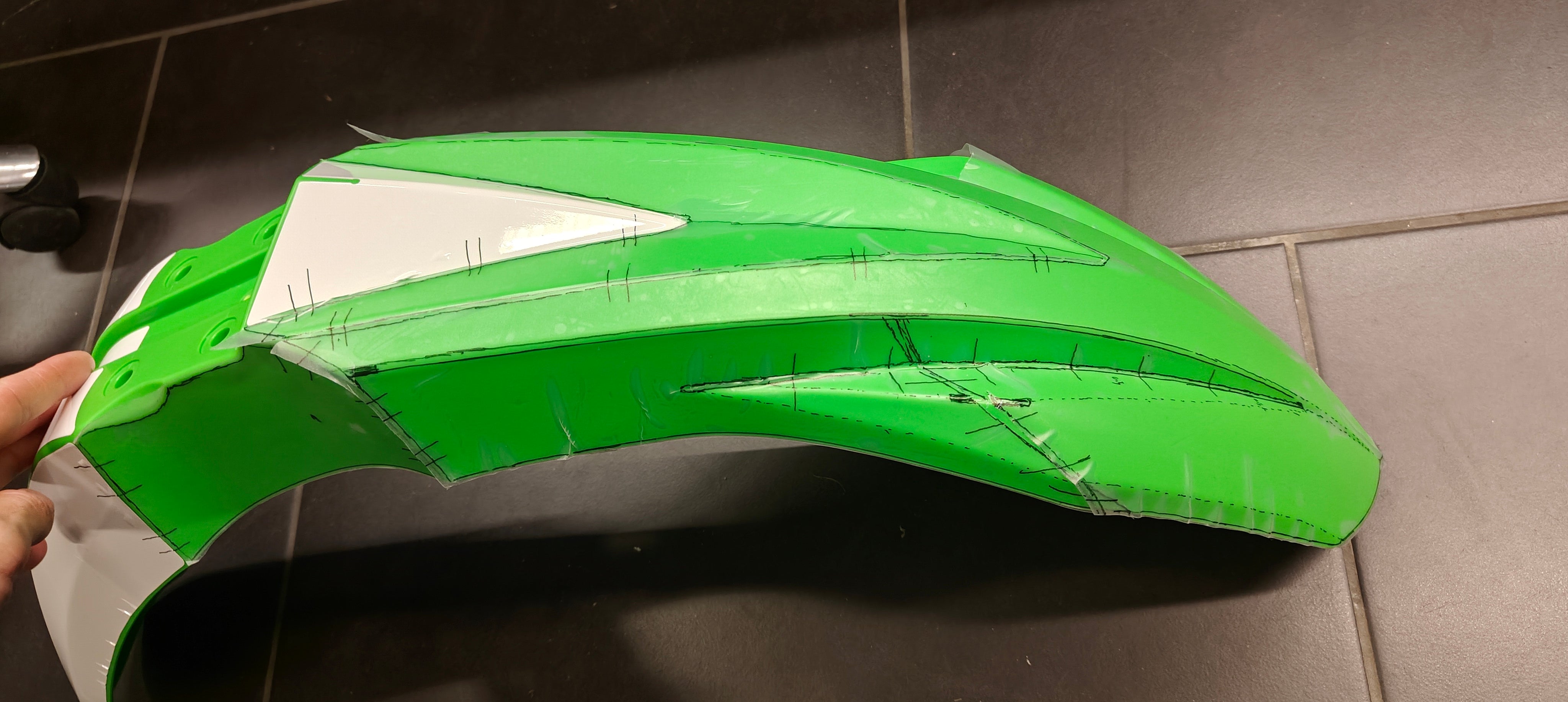 KAWASAKI KXF 250 2021-2024 & 450 2019-2024 FRONT FENDER – RaceCutz