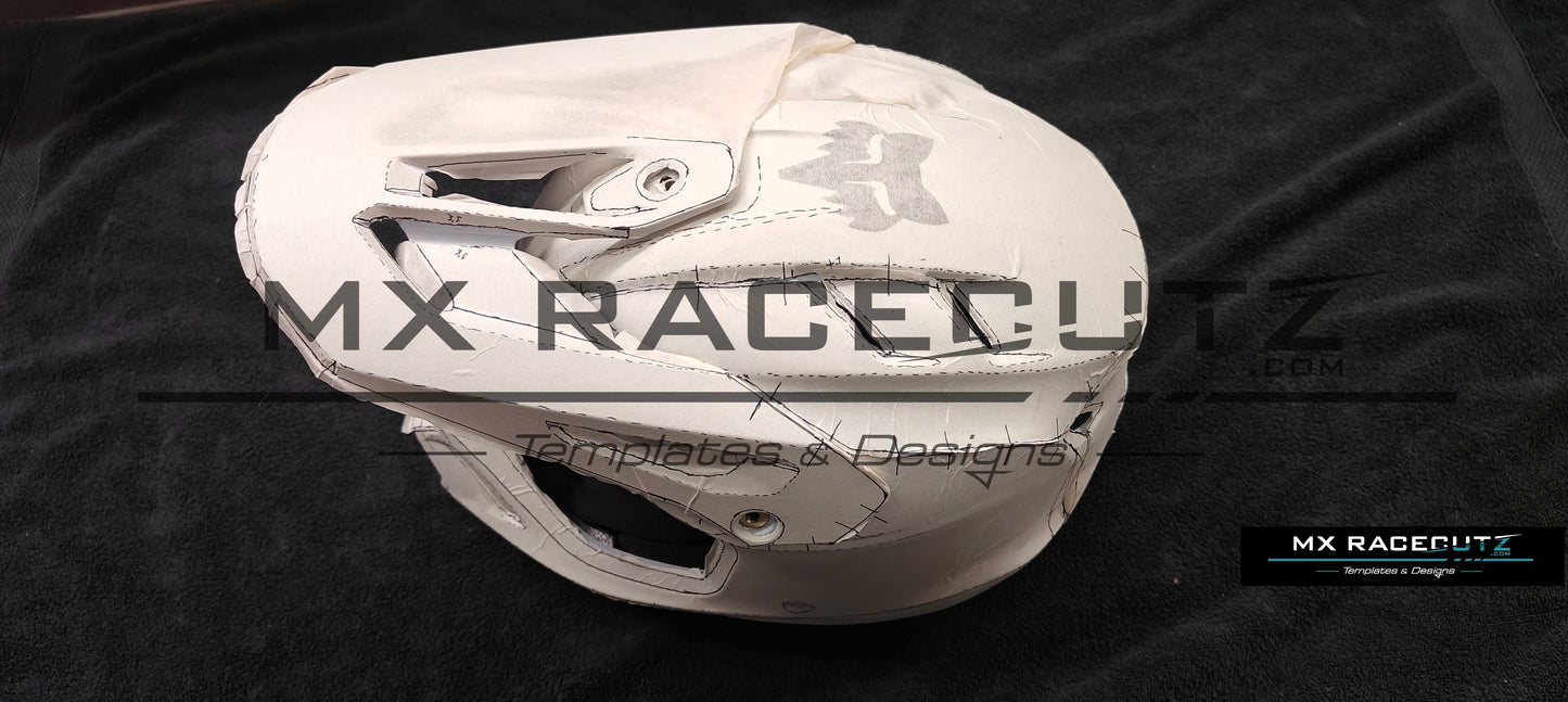 FOX V3-RS and V3 2024+ SIZE SMALL TEMPLATE