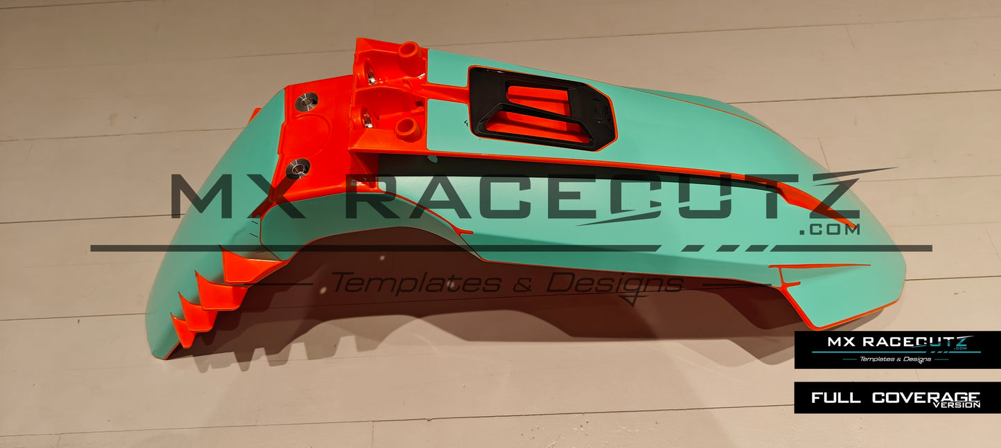 KTM 2023-2026 FRONT FENDER WITH CONNECTIVITY UNIT GPS TEMPLATE