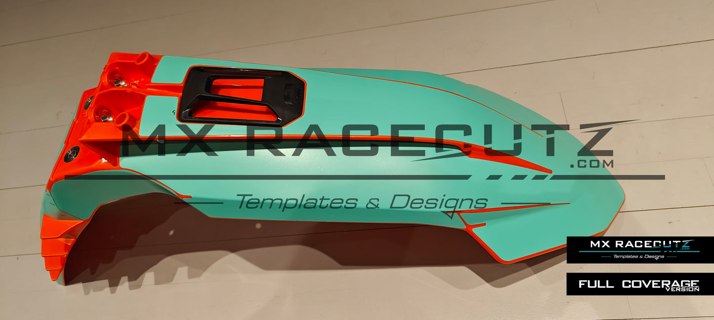 KTM 2023-2026 FRONT FENDER WITH CONNECTIVITY UNIT GPS TEMPLATE