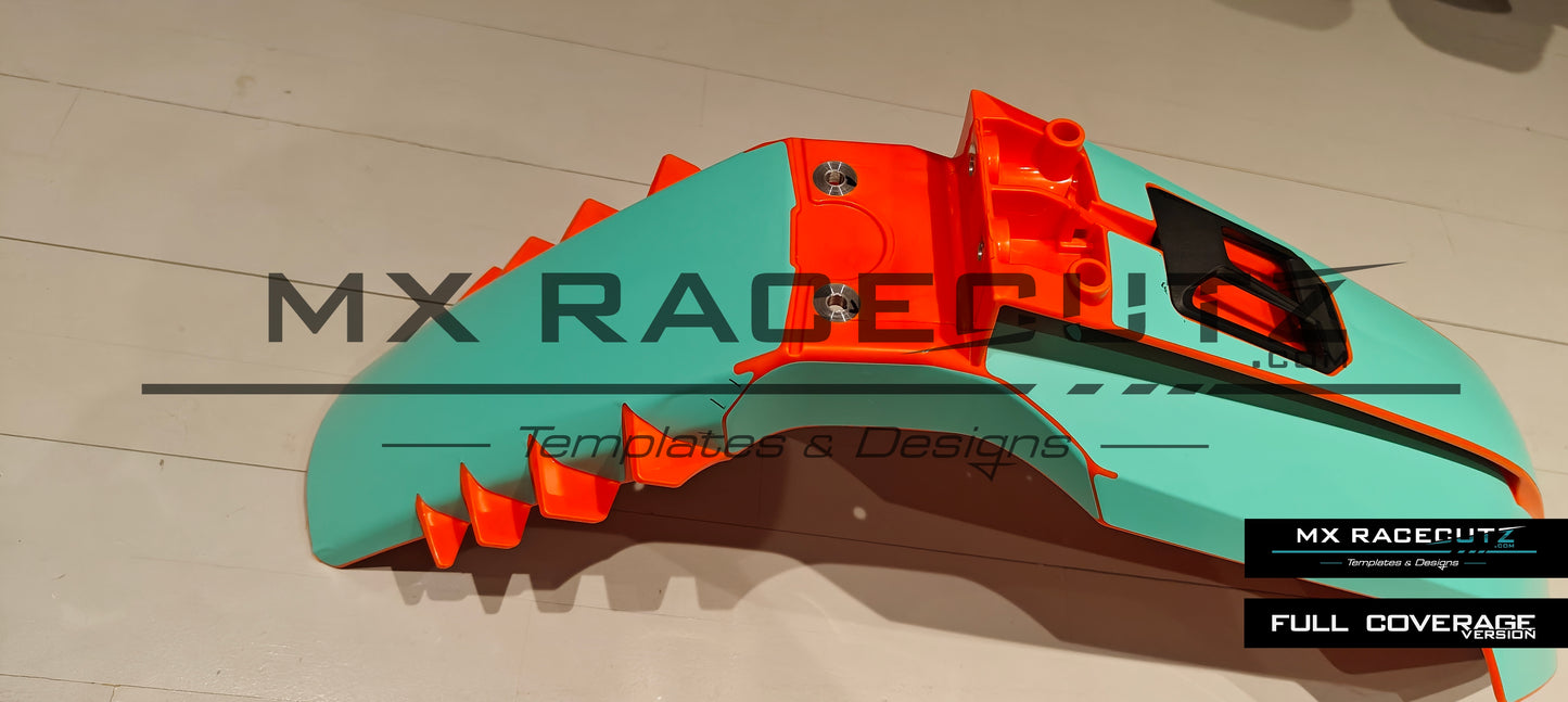 KTM 2023-2026 FRONT FENDER WITH CONNECTIVITY UNIT GPS TEMPLATE
