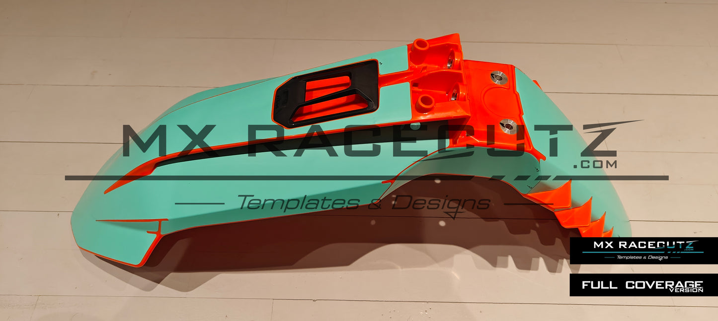 KTM 2023-2026 FRONT FENDER WITH CONNECTIVITY UNIT GPS TEMPLATE