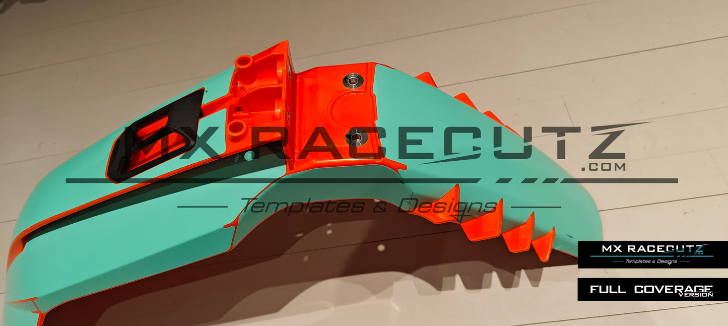KTM 2023-2026 FRONT FENDER WITH CONNECTIVITY UNIT GPS TEMPLATE