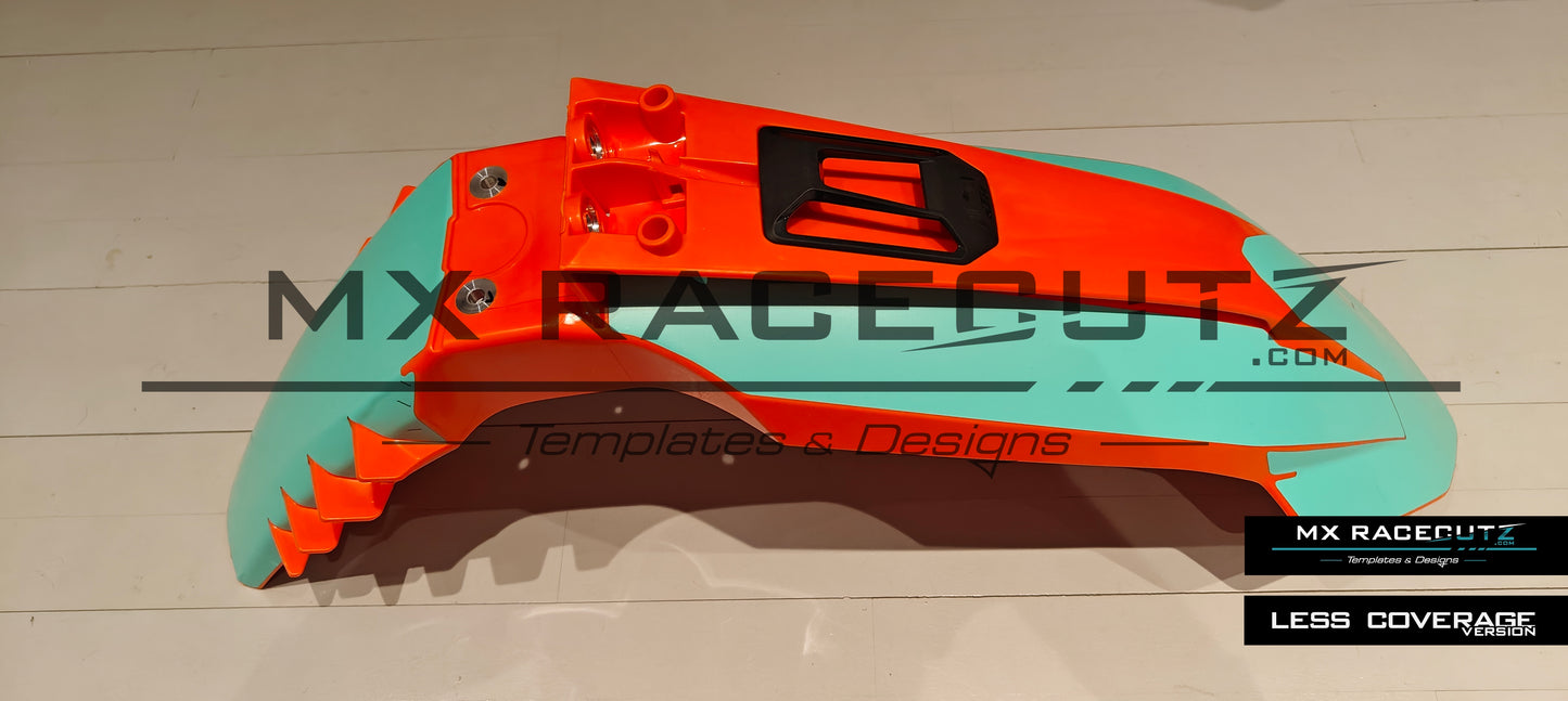 KTM 2023-2026 FRONT FENDER WITH CONNECTIVITY UNIT GPS TEMPLATE