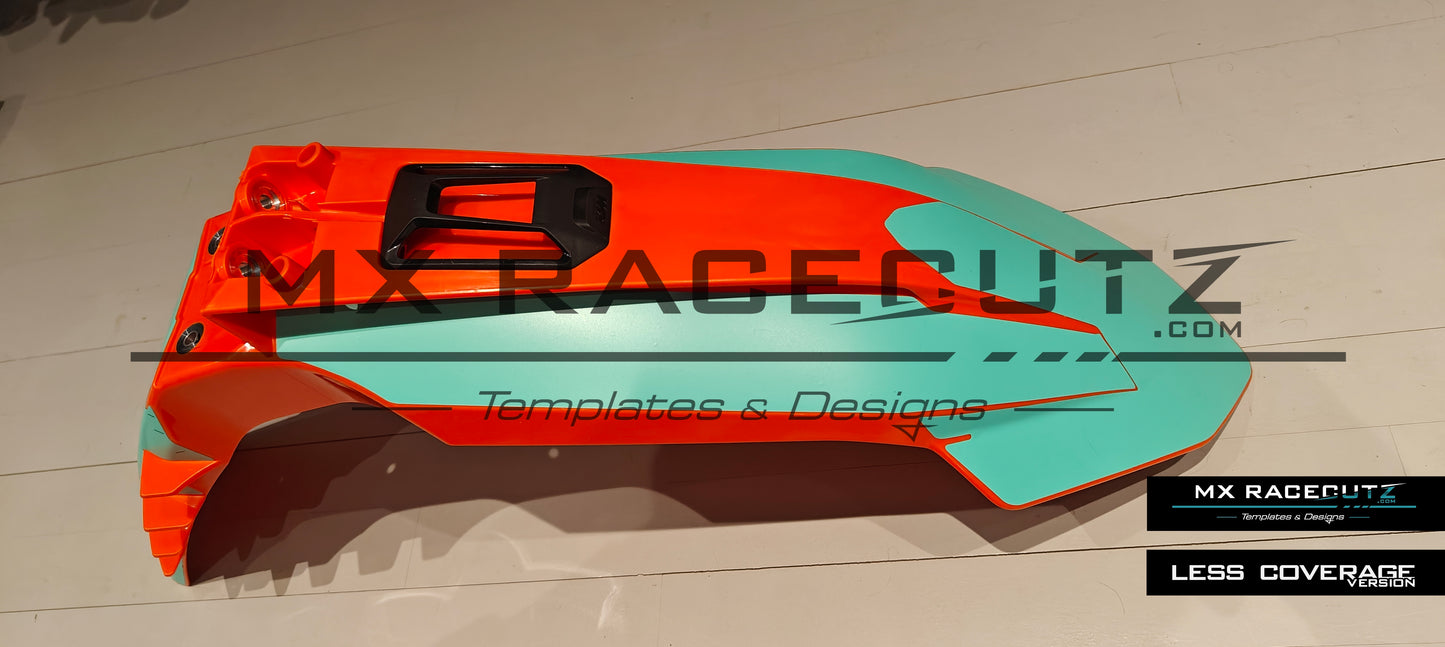 KTM 2023-2026 FRONT FENDER WITH CONNECTIVITY UNIT GPS TEMPLATE