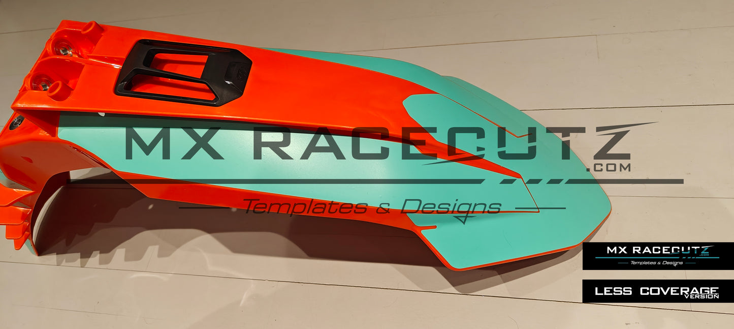 KTM 2023-2026 FRONT FENDER WITH CONNECTIVITY UNIT GPS TEMPLATE