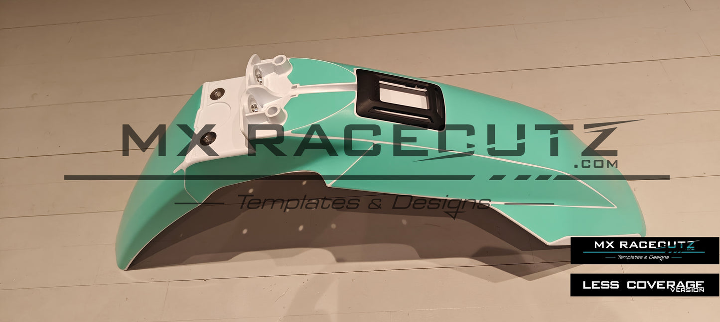 HUSQVARNA 2023-2026 FRONT FENDER WITH CONNECTIVITY UNIT GPS TEMPLATE