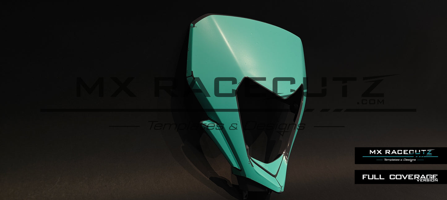 SHERCO SE & SEF 2024-2026 HEADLIGHT MASK TEMPLATE