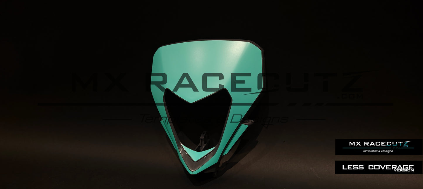SHERCO SE & SEF 2024-2026 HEADLIGHT MASK TEMPLATE