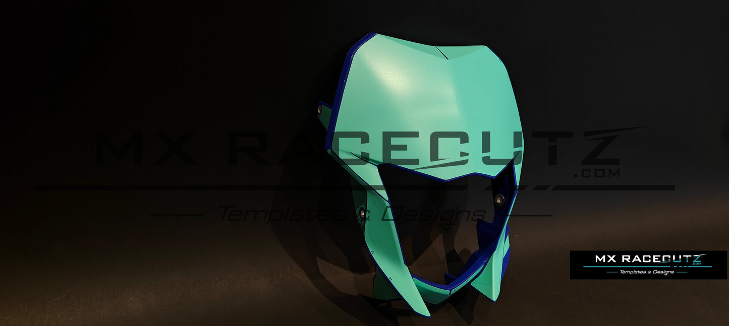 YAMAHA WR 250 2020-2026 & WR 450 2019-2026 HEADLIGHT MASK TEMPLATE