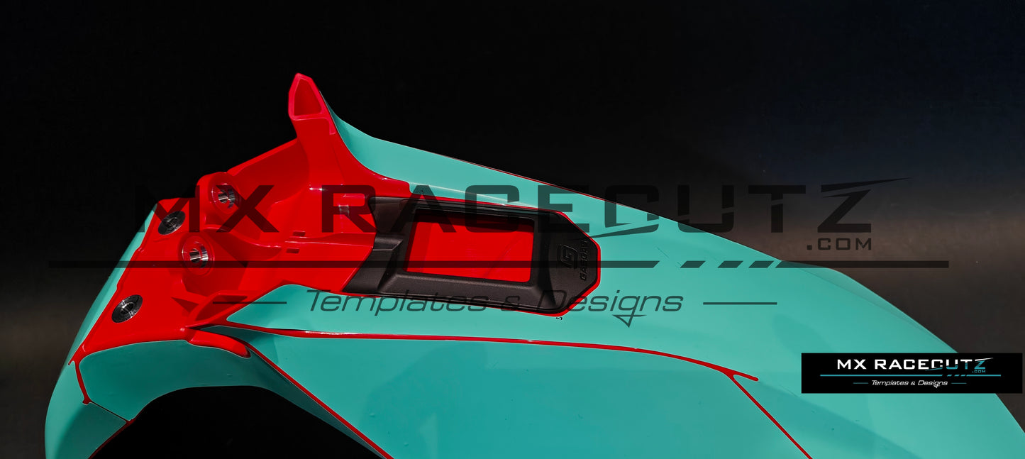 GASGAS MC 2024-2026 FRONT FENDER CONNECTIVITY UNIT GPS TEMPLATE
