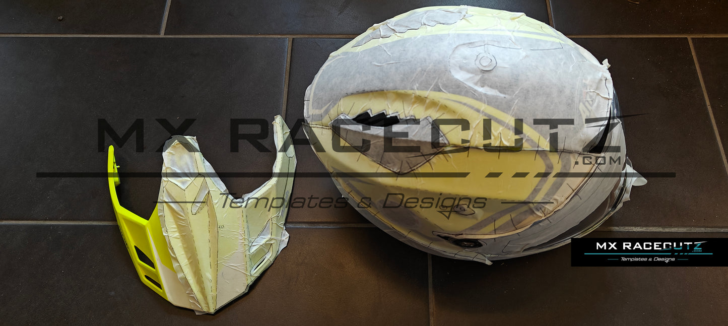 AIROH COMMANDER 1 - SIZE LARGE & XLARGE & XXLARGE TEMPLATE