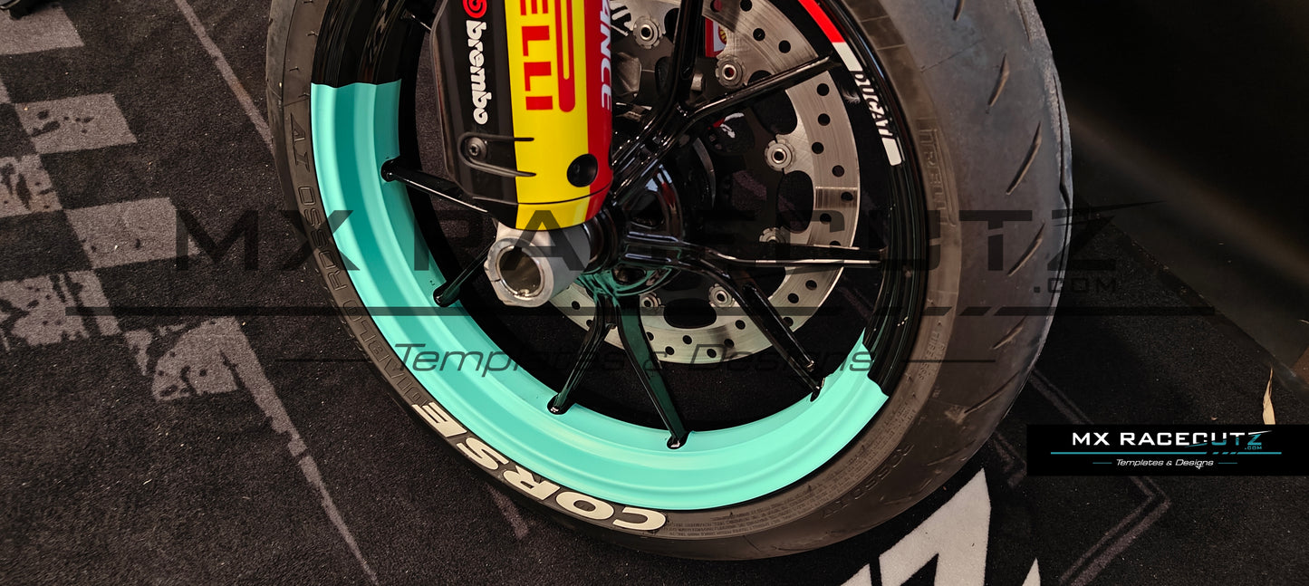 50/50 RIM WRAP - DUCATI HYPERMOTARD 698 17" INCH TEMPLATE