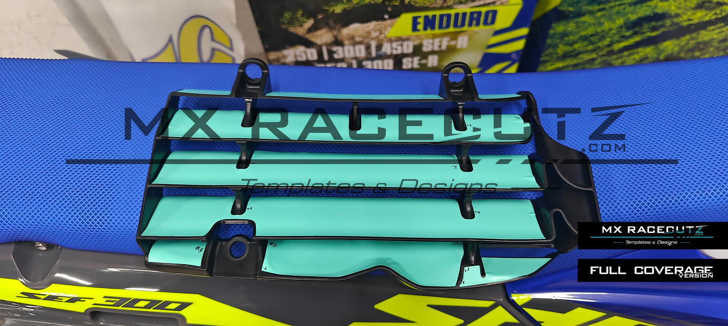 SHERCO SE & SEF 2025-2026 RADIATOR GUARDS TEMPLATE