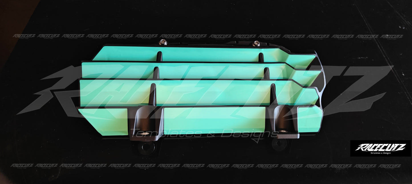 TRIUMPH TF 250+450X 2024-2026 & TF 250E 2025-2026 RADIATOR GUARDS TEMPLATE