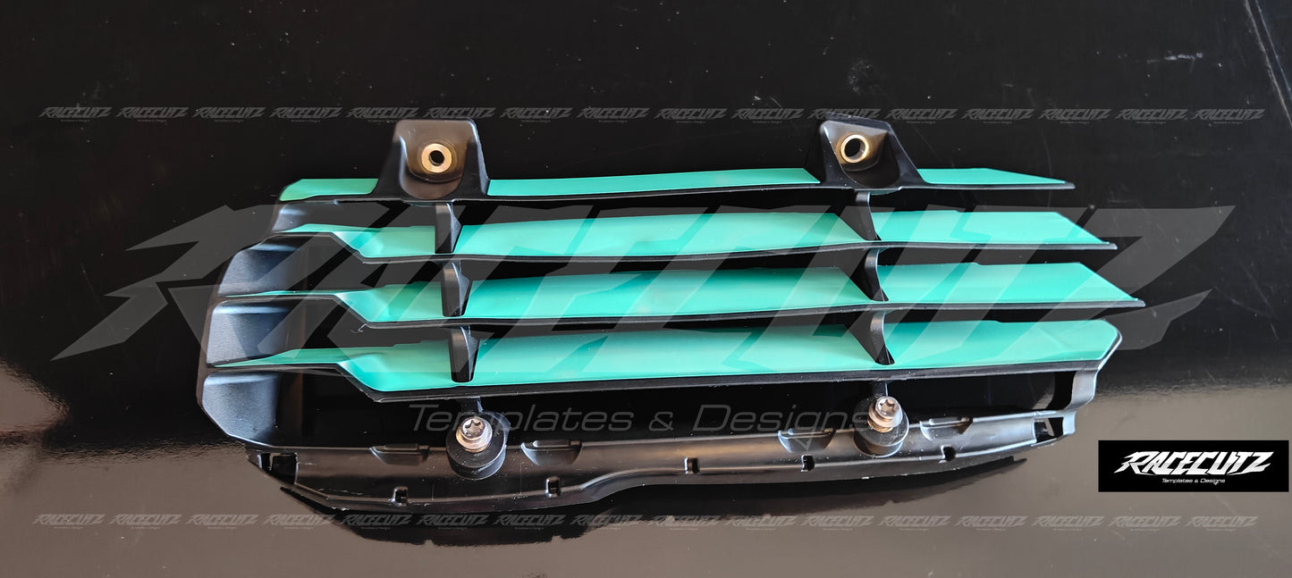 TRIUMPH TF 250+450X 2024-2026 & TF 250E 2025-2026 RADIATOR GUARDS TEMPLATE