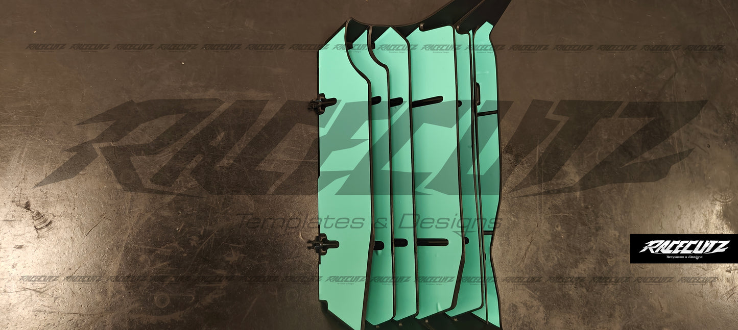 HONDA CRF+RX 250 2022-2026 & CRF+RX 450 2021-2026 RADIATOR GUARDS TEMPLATE