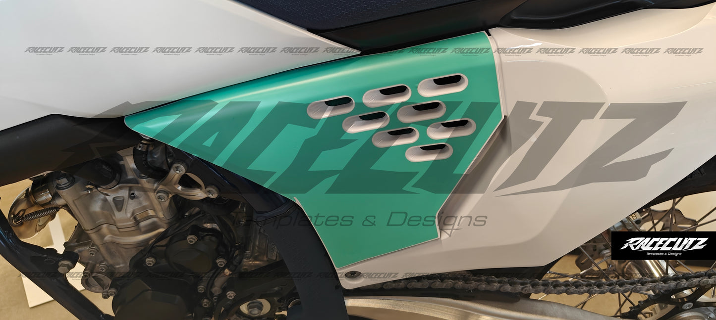 HUSQVARNA FC+TC+FE+TE 2025-2026 ( FC 2024 Factory Edition ) AIR FILTER COVER TEMPLATE