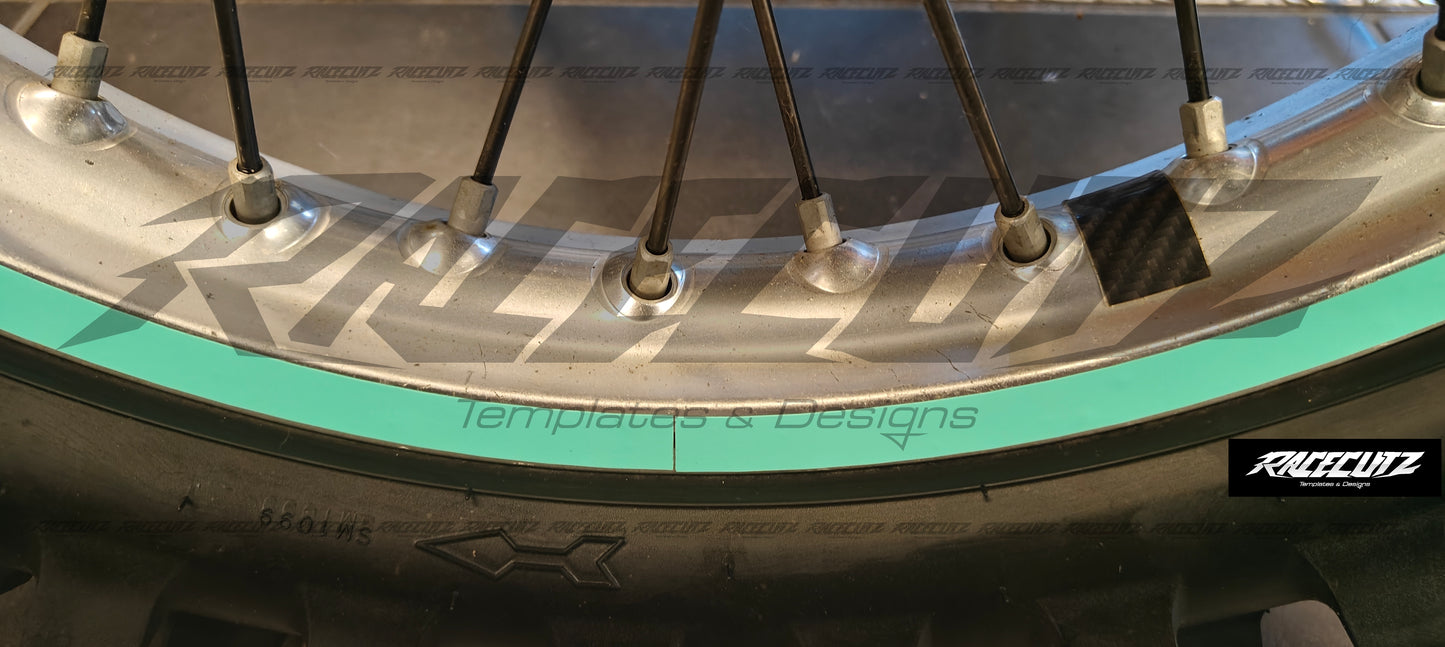 RIM STRIPES 21" INCH FRONT + 19" INCH REAR + 18" INCH REAR - TEMPLATE