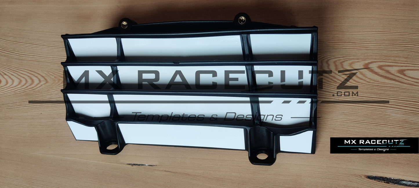 GASGAS MC+EC 2021-2023 & KTM SX-SXF 2019-2022 & EXC 2020-2024 & HUSQVARNA TC-FC 2019-2022 + TE-FE 2020-2024 - RADIATOR GUARDS TEMPLATE