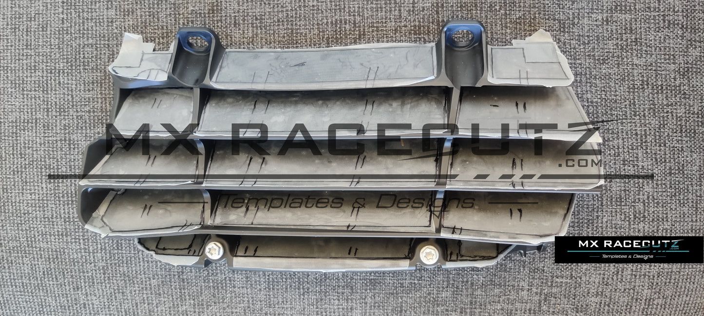 GASGAS MC+EC 2024-2026 & KTM SX-SXF 2023-2026 & EXC 2024-2026 & HUSQVARNA TC-FC 2023+ & TE+FE 2024-2026 - RADIATOR GUARDS TEMPLATE