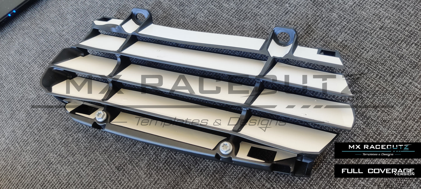 GASGAS MC+EC 2024-2026 & KTM SX-SXF 2023-2026 & EXC 2024-2026 & HUSQVARNA TC-FC 2023+ & TE+FE 2024-2026 - RADIATOR GUARDS TEMPLATE