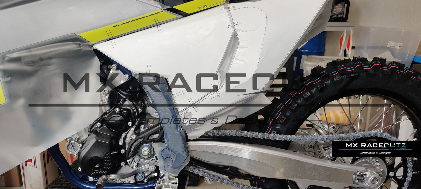 HUSQVARNA FC+TC 2023-2026 & FE+TE 2024-2026 - FRAME GUARDS TEMPLATE