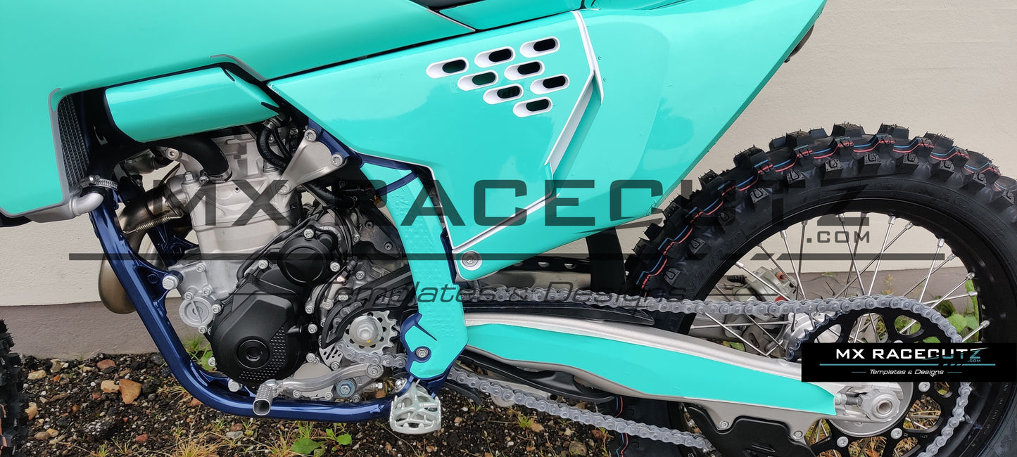 HUSQVARNA TC-FC 2023-2024 & TE-FE 2024-2025 VENTET AIR FILTER COVER TEMPLATE