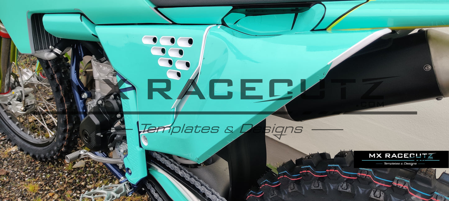 HUSQVARNA TC-FC 2023-2024 & TE-FE 2024-2025 VENTET AIR FILTER COVER TEMPLATE