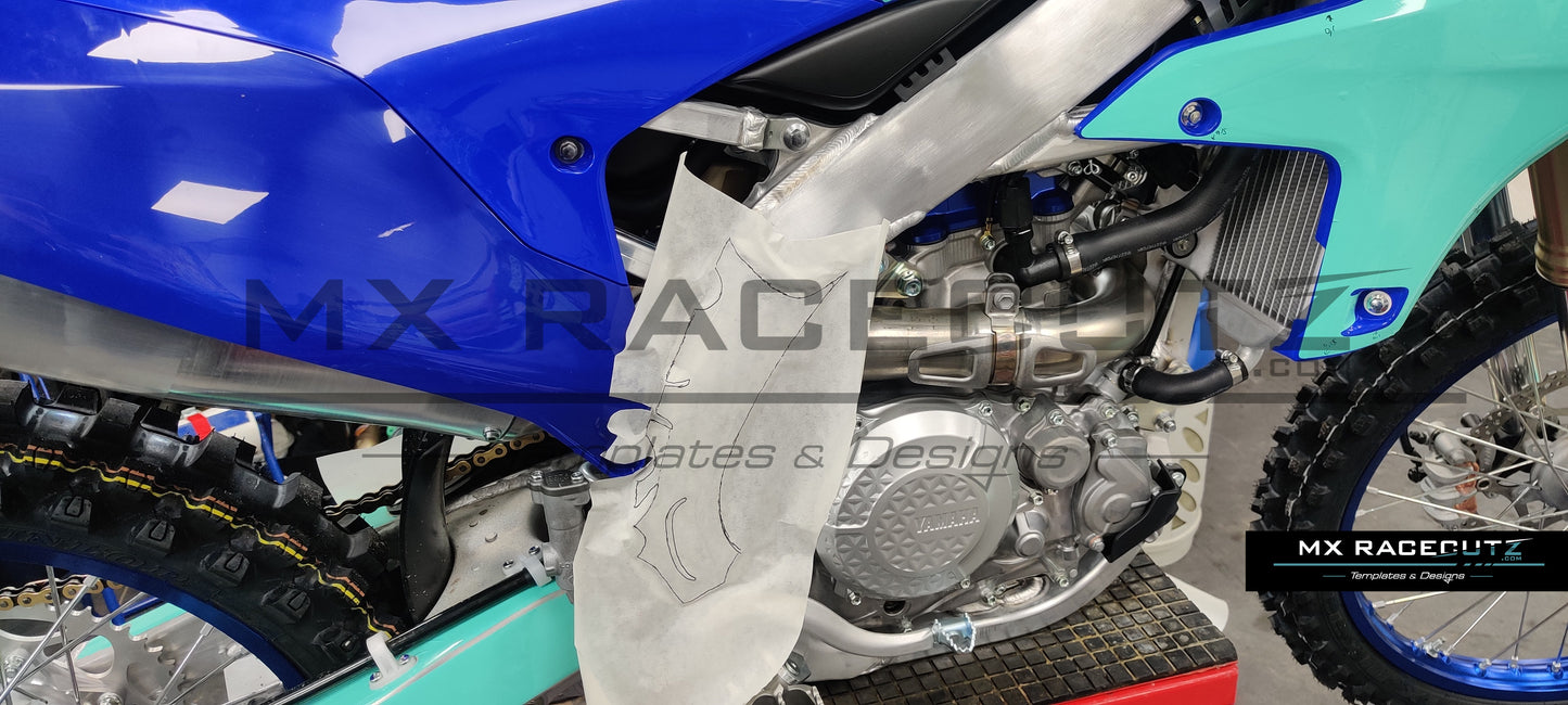 YAMAHA YZF 250 2024-2026 & 450 2023-2026 & FANTIC XXF 250 250-2026 & XXF 450 2023-2026 FRAME TEMPLATE
