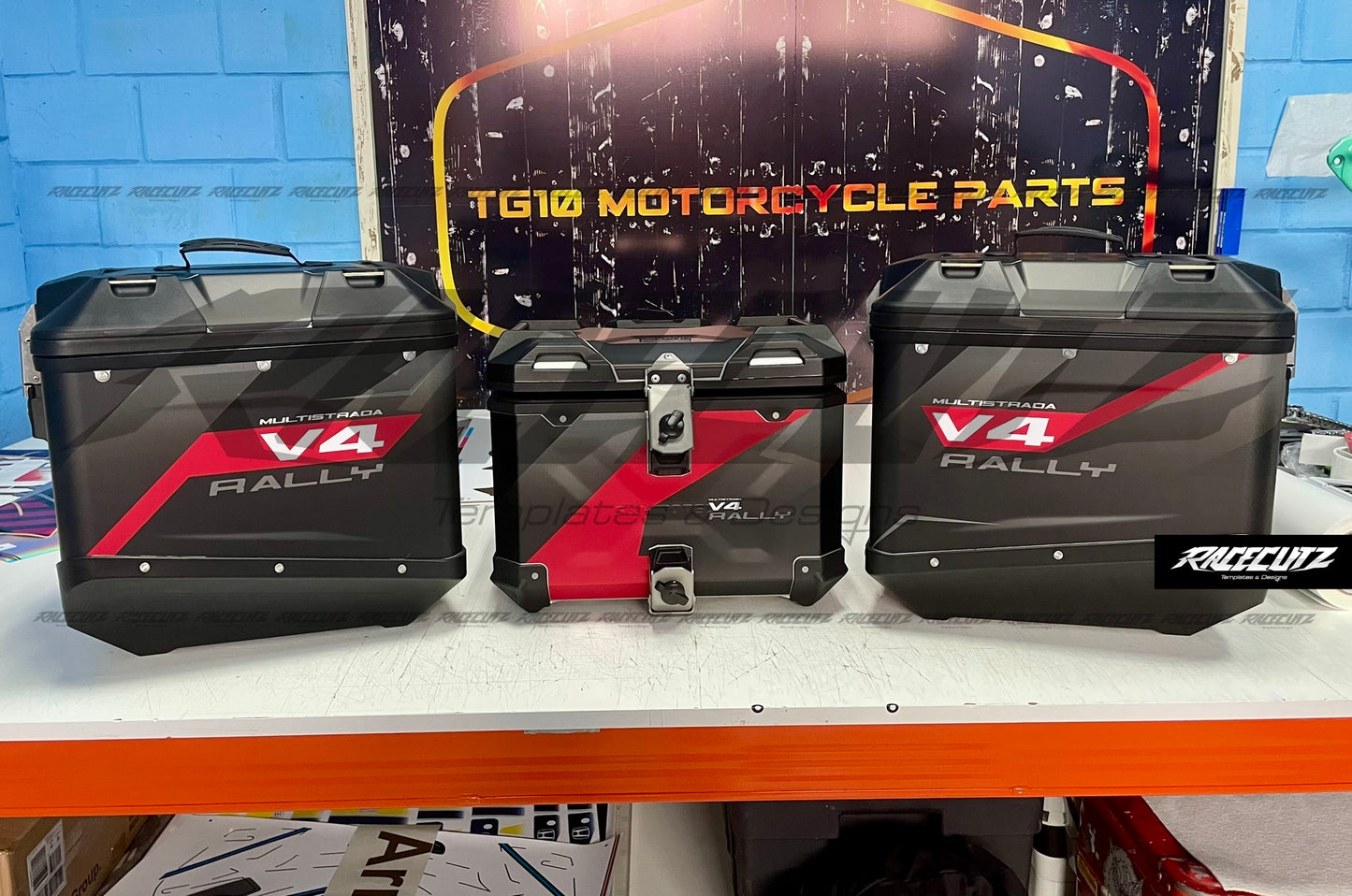 DUCATI DESERTX & MULTISTRADA V4 - PANNIERS TEMPLATE