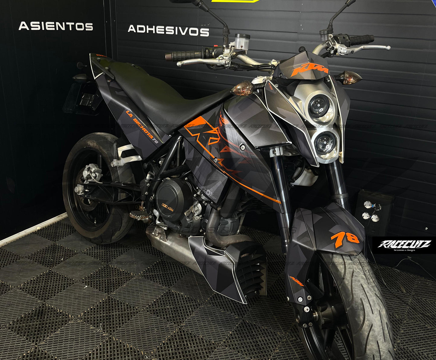 KTM 690 DUKE 2008-2011 TEMPLATE
