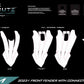 KTM 2023-2026 FRONT FENDER WITH CONNECTIVITY UNIT GPS TEMPLATE