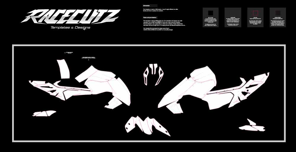 KTM 390 DUKE 2024-2026 TEMPLATE