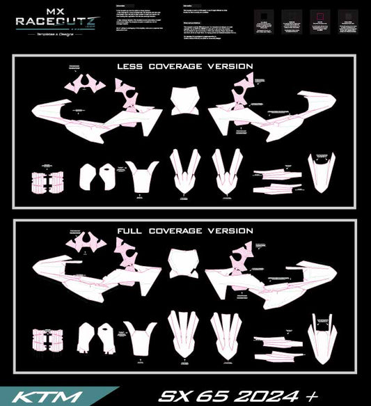KTM SX 65 2024-2026 TEMPLATE
