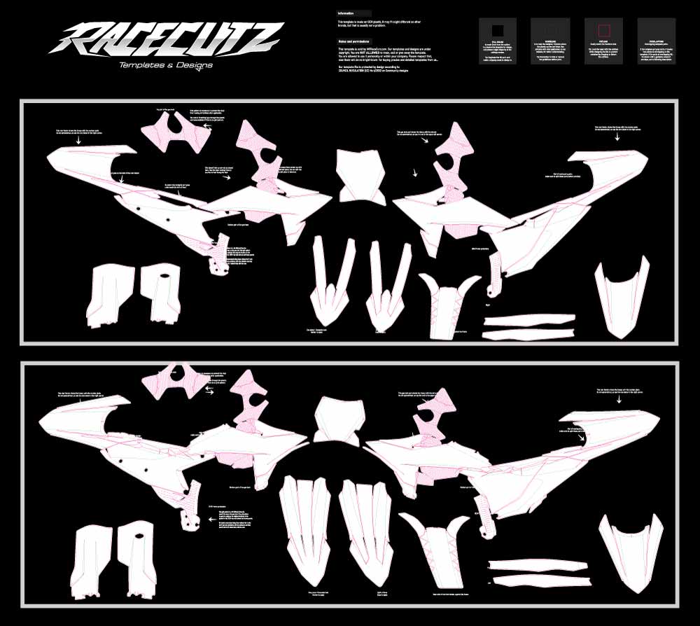 KTM SX-SXF 2025-2026 (2024 FACTORY EDITION) TEMPLATE